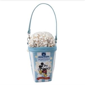 NWT Tokyo Disney Japan Mickey Shaped Popcorn Zip Case / Pouch / Wristlet Purse